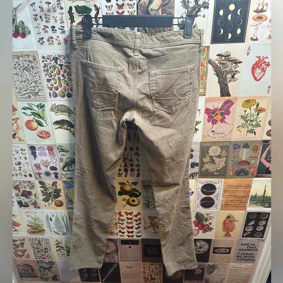 American Eagle size 2 corduroy pants. Beige. Great condition. Skinny fit. - Picture 2 of 4